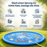 Wasserplanschbecken, Spielmatte mit Sprinklerfunktion für den Garten